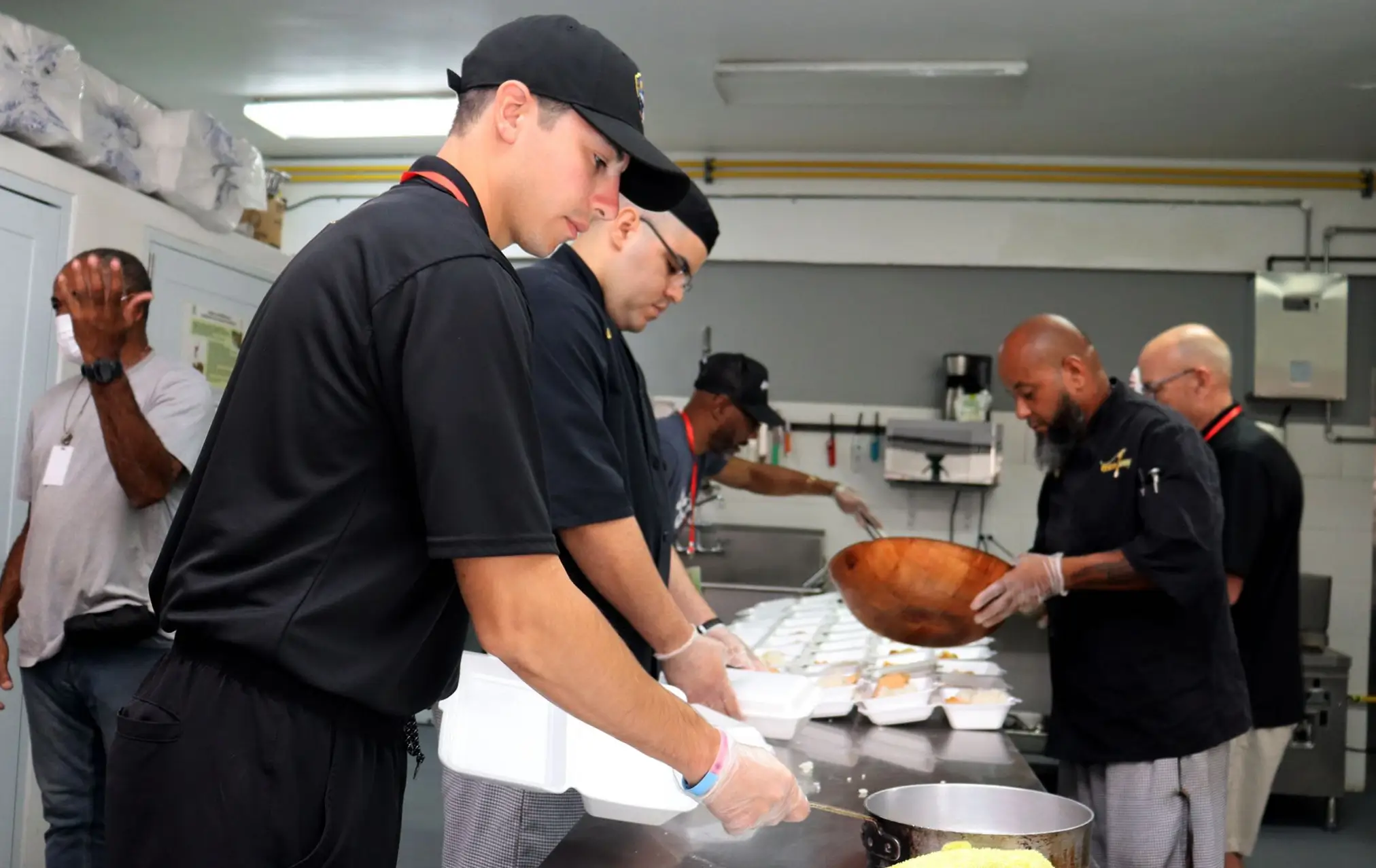 Roberto Clemente Foundation Serving Food
