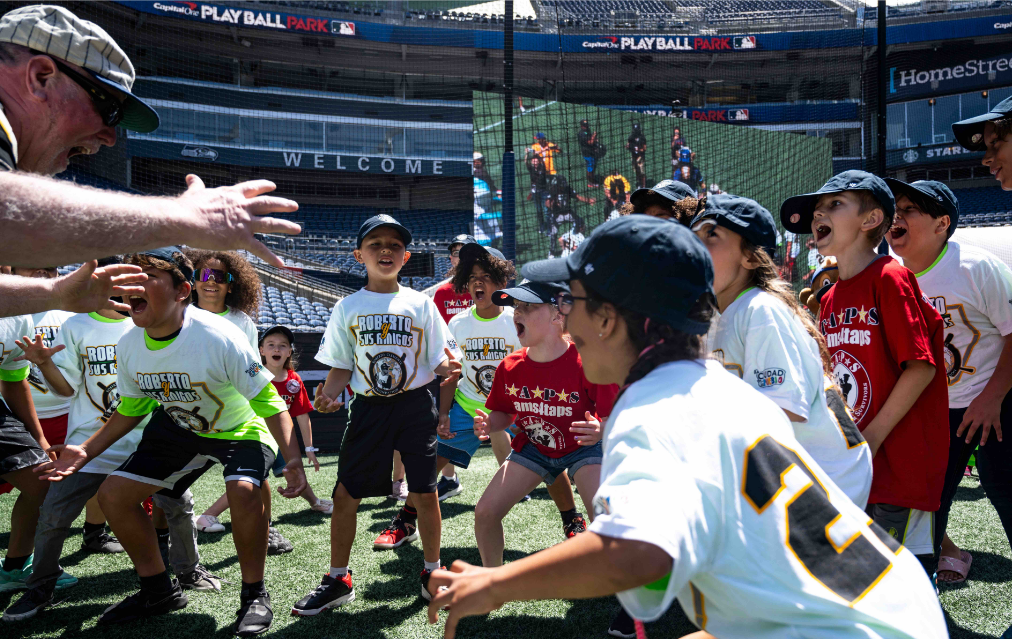 Roberto Clemente Camp Huddle